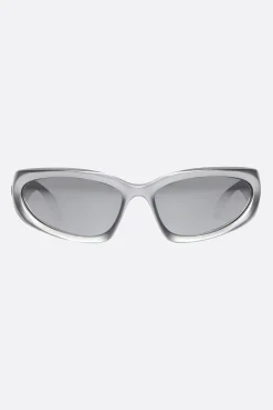 Women BALENCIAGA Swift Oval sunglasses in bio-based injected nylon