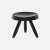 CASSINA Tabouret Berger lacquered solid wood stool