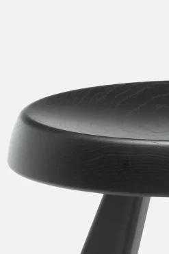 CASSINA Tabouret Méribel lacquered solid wood stool