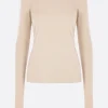 Women UMA WANG Tata long-sleeve t-shirt in rib jersey