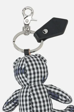Women VIVIENNE WESTWOOD Teddy Bear key holder in colore Gingham fabric