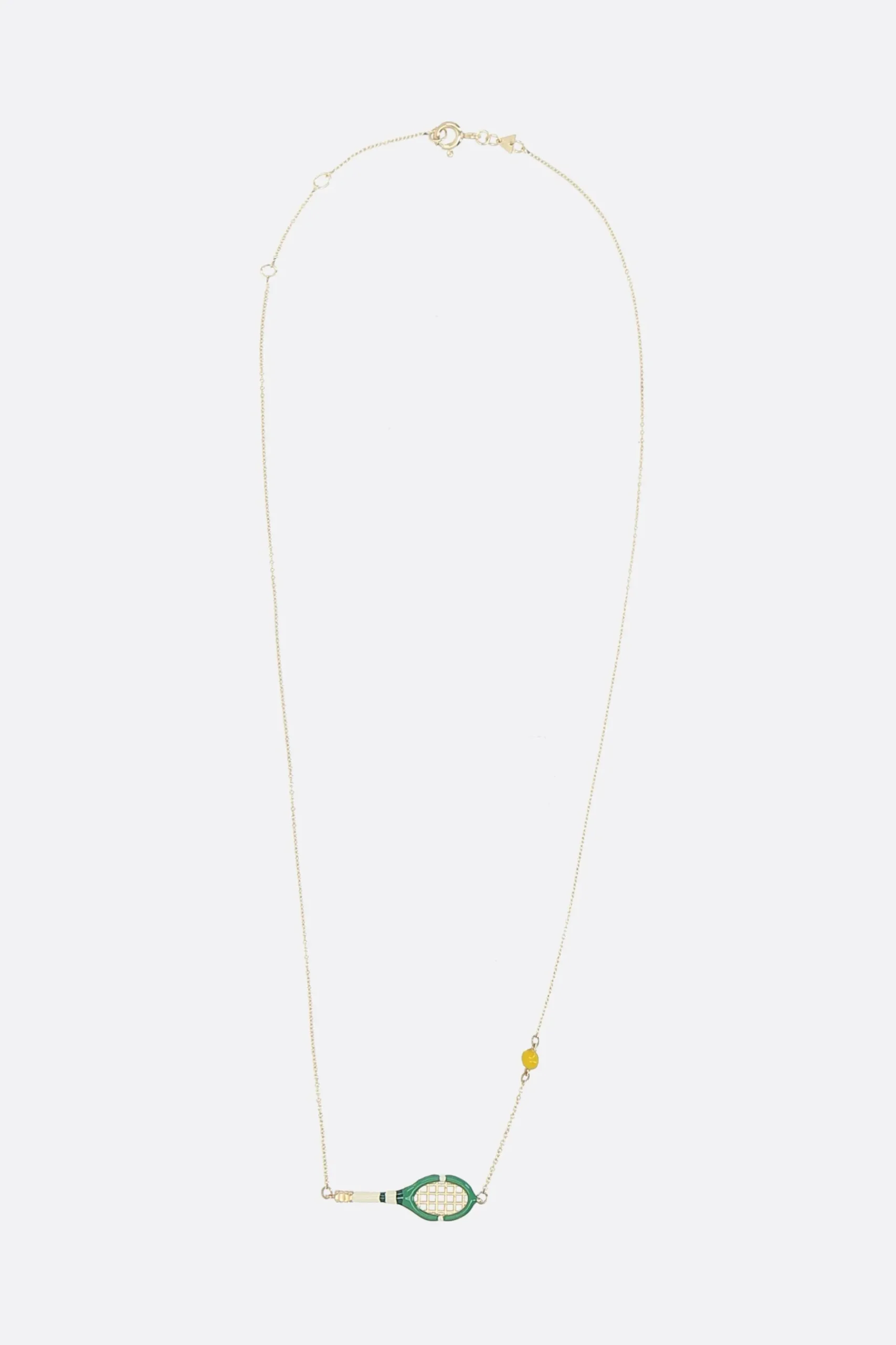 Women ALIITA Tennis Pelota necklace in yellow gold