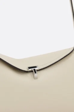 Women TOTEME T-Lock clutch in grainy leather