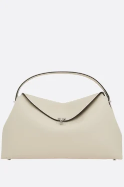 Women TOTEME T-Lock top handle bag in grainy leather