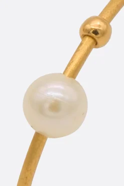 Women LIA DI GREGORIO Toi Perla Oro thin ring