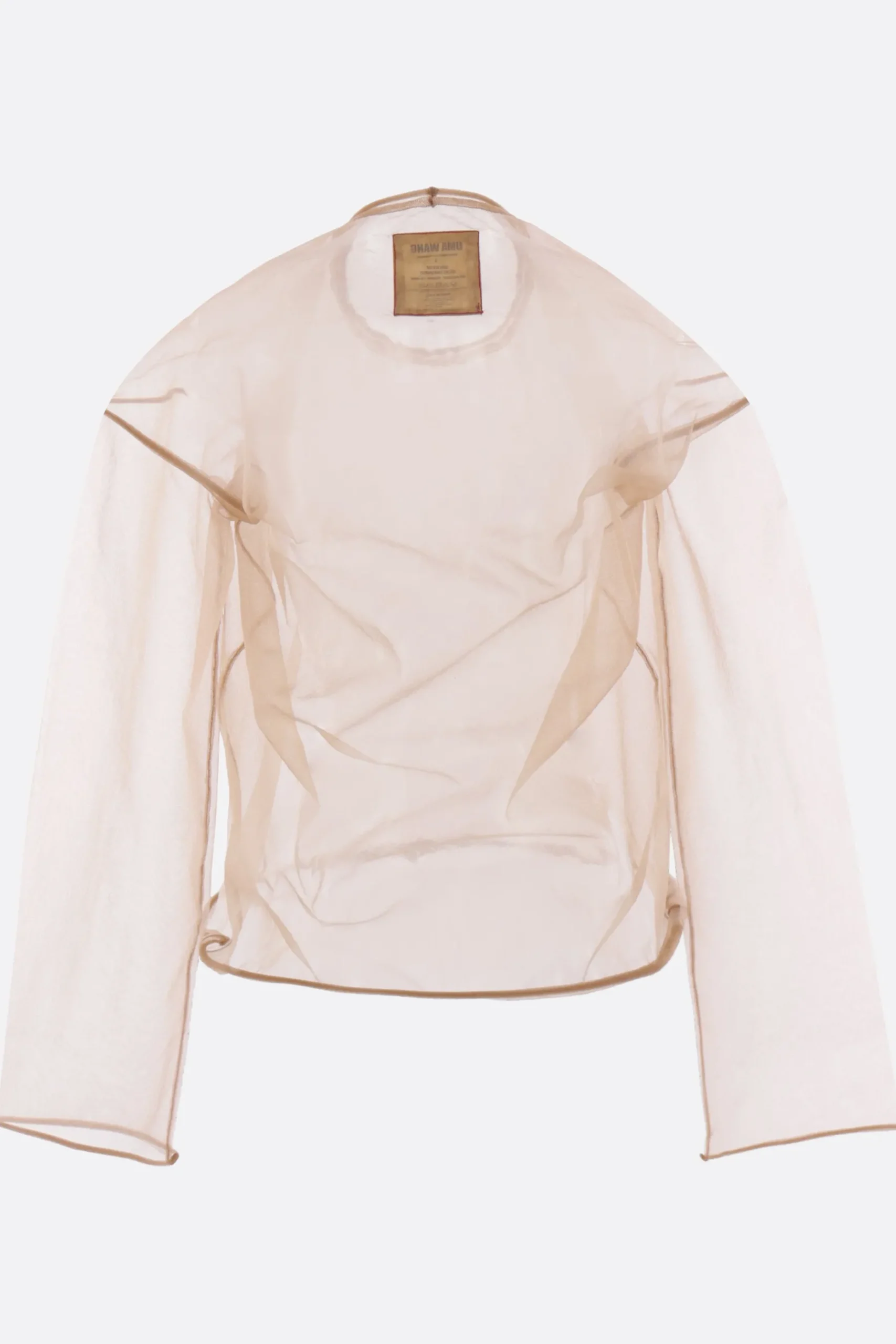 Women UMA WANG transparent top in technical knit
