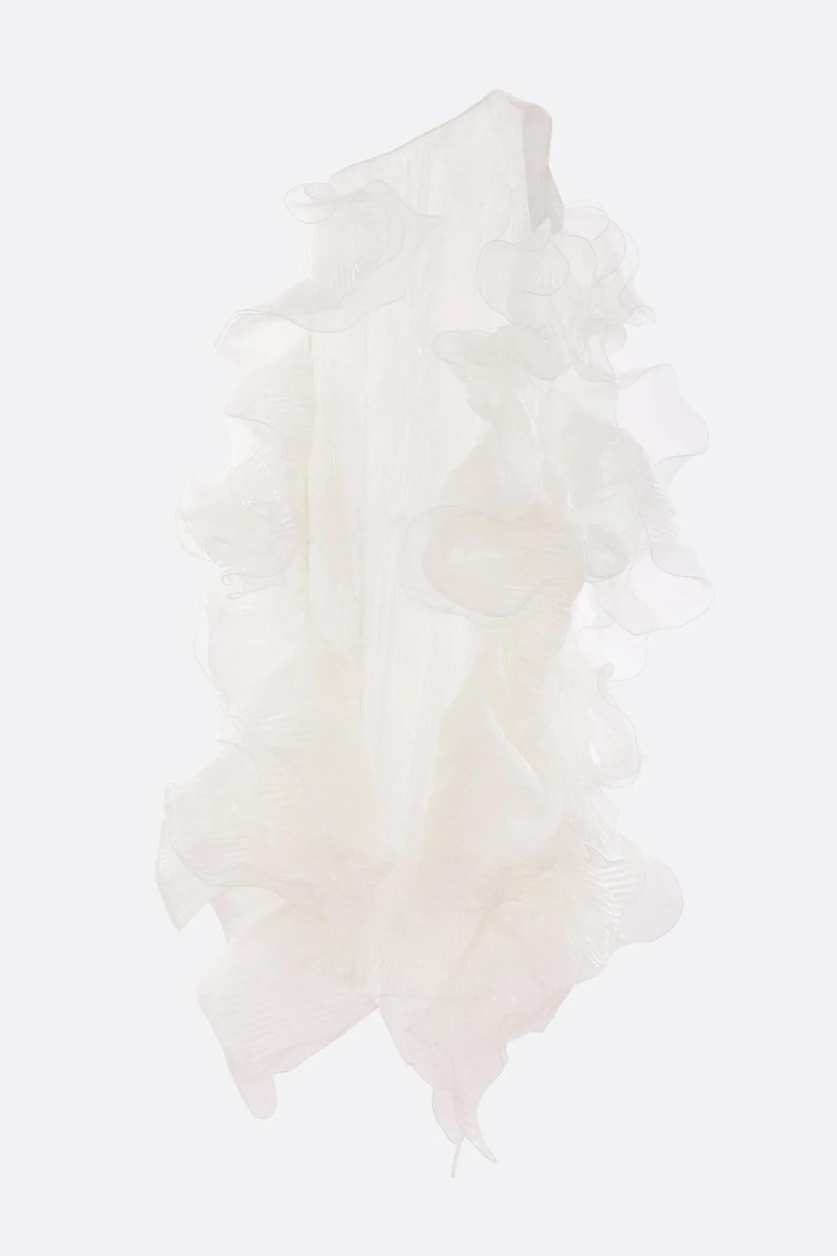 Women NICCOLÒ PASQUALETTI Tremella one-shoulder dress in nylon and silk