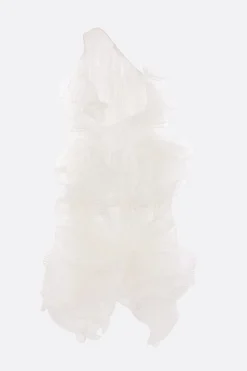 Women NICCOLÒ PASQUALETTI Tremella one-shoulder dress in nylon and silk