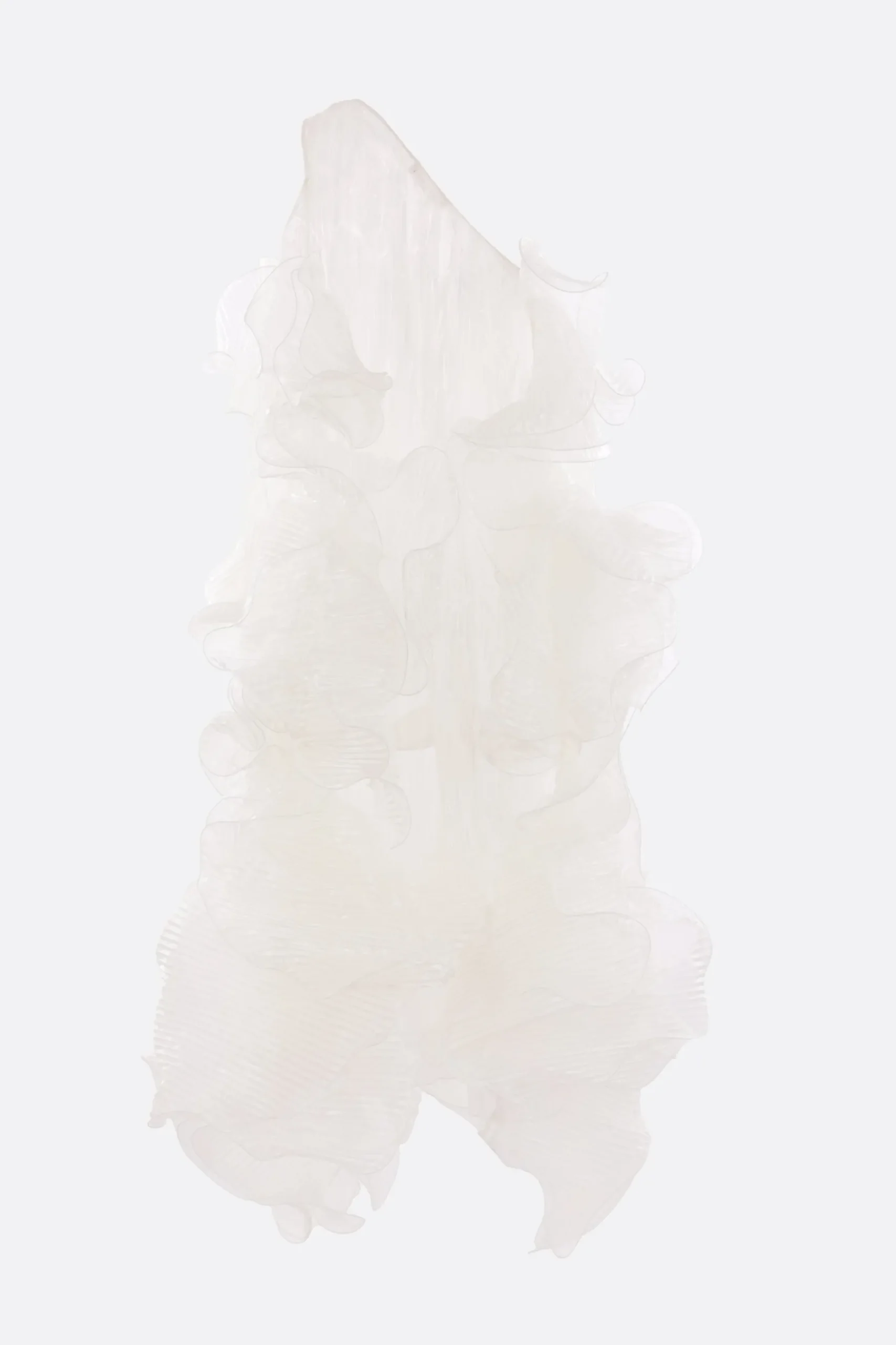 Women NICCOLÒ PASQUALETTI Tremella one-shoulder dress in nylon and silk