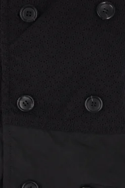 Women TAO COMME DES GARÇONS trench coat in embroidered cotton and technical taffetà