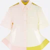 Women MELITTA BAUMEISTER Trilogy short-sleeve shirt in poplin and nylon