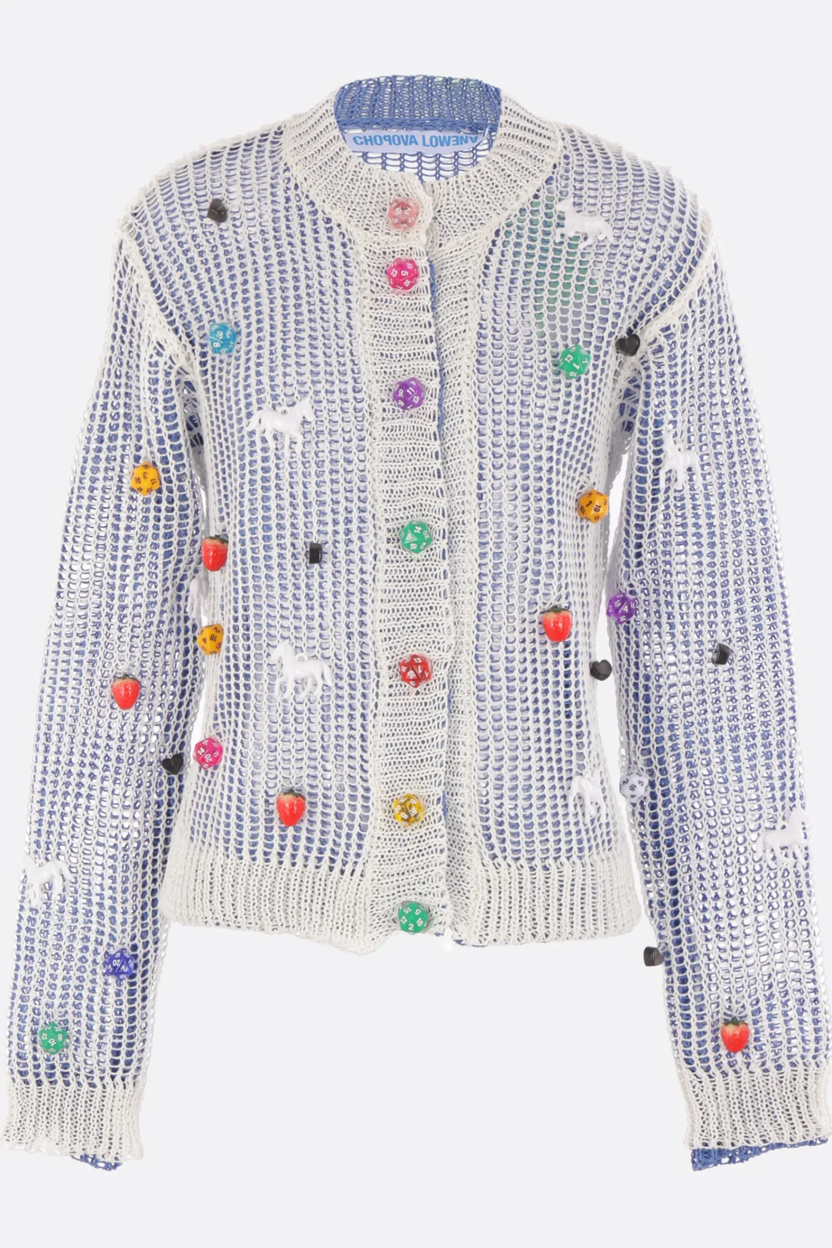 Women CHOPOVA LOWENA Trip Trip cardigan in linen mesh