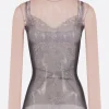 Women BALENCIAGA Trompe l'Œil Lingerie top in stretch mesh