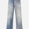 OUR LEGACY trompe l'oeil print denim oversize jeans