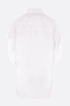 Women BALENCIAGA tucked sleeve shirt in poplin
