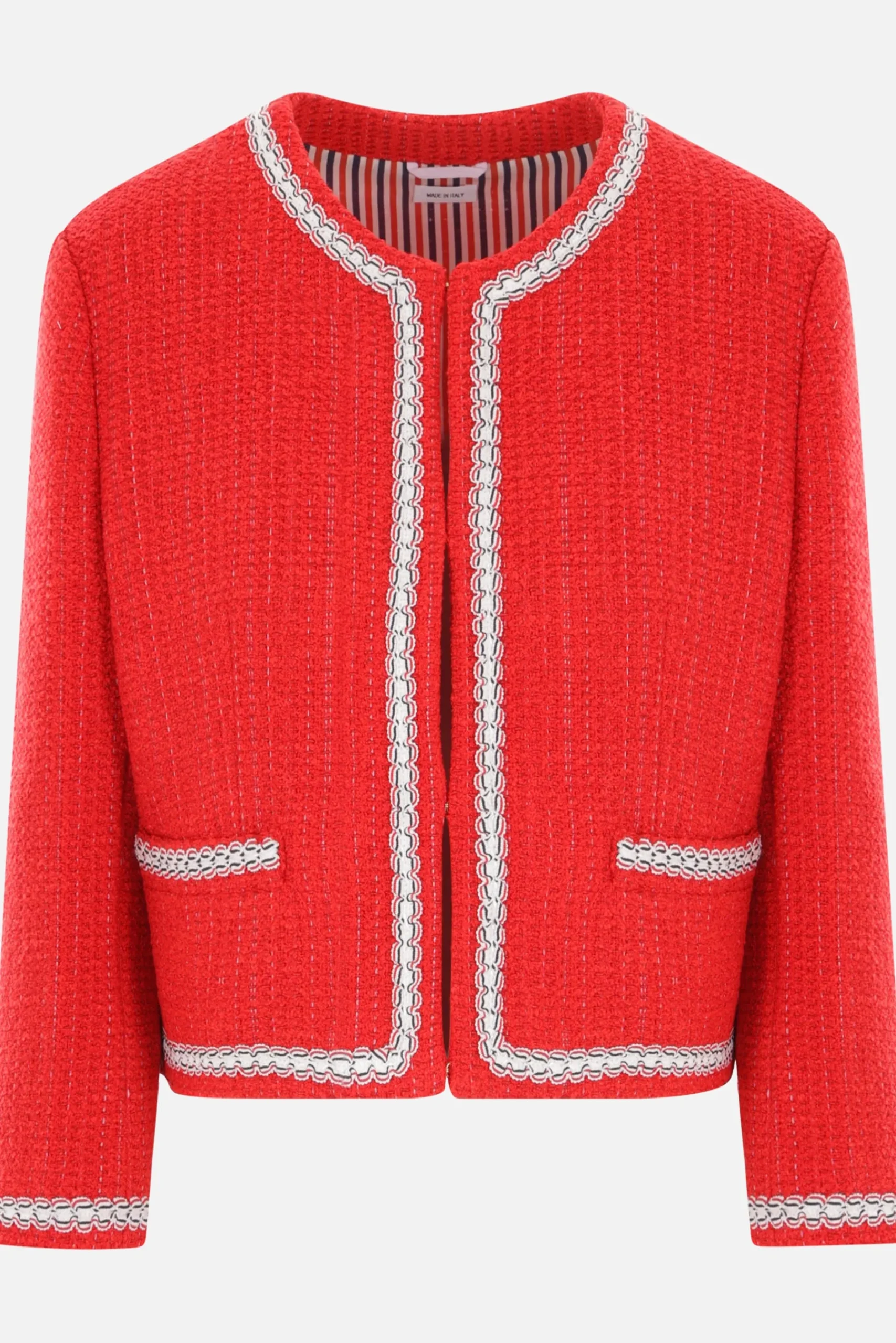 Women THOM BROWNE tweed cardigan jacket