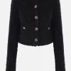 Women BALENCIAGA tweed cropped cardigan