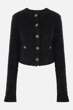 Women BALENCIAGA tweed cropped cardigan