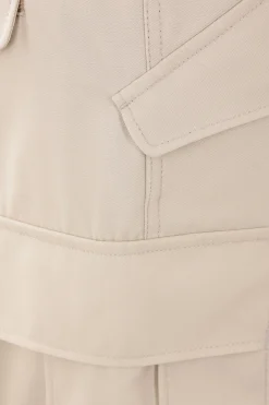SACAI twill cargo shorts with belt