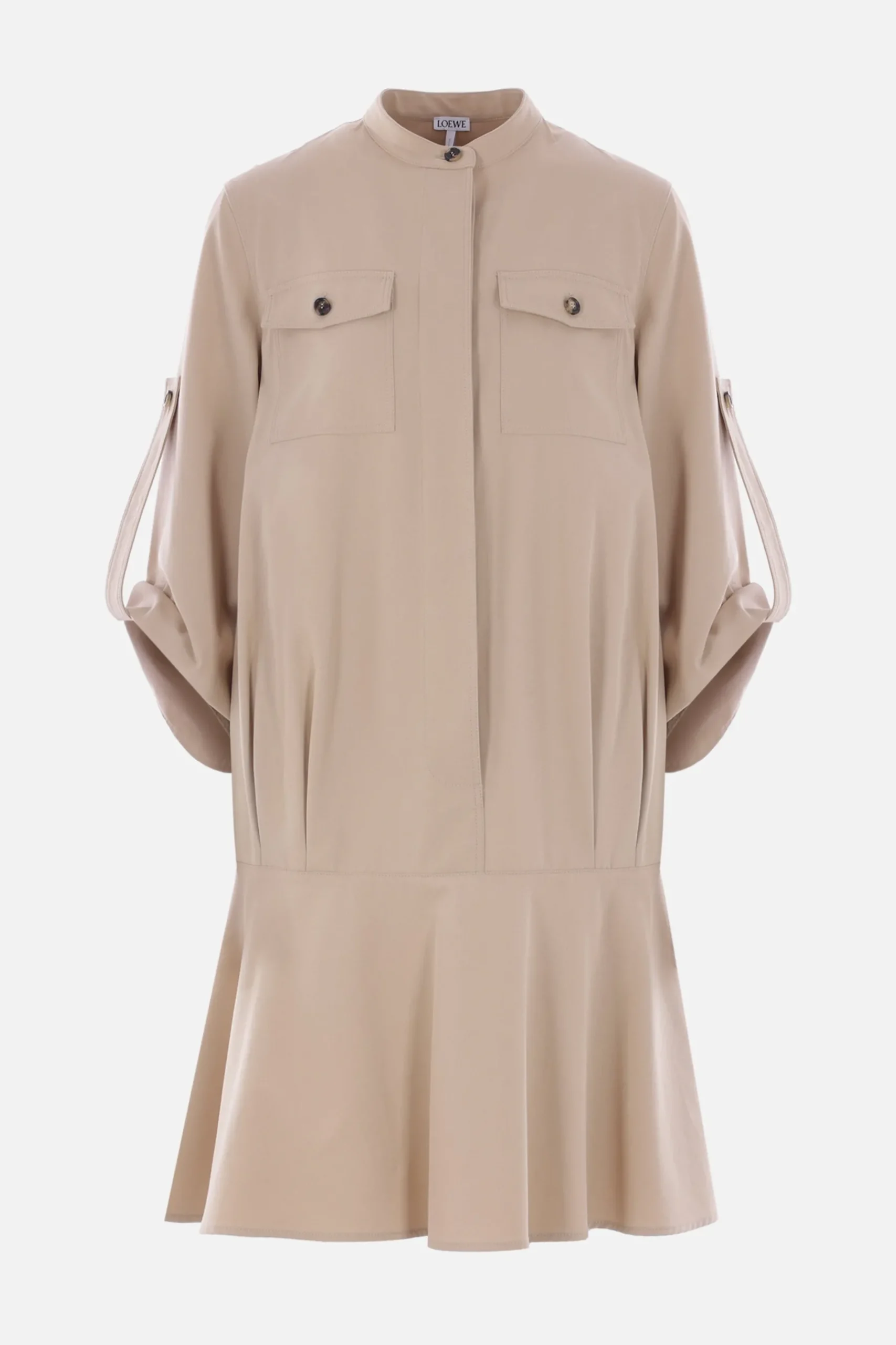 Women LOEWE twill shirt dress