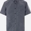 SACAI twill short-sleeve shirt