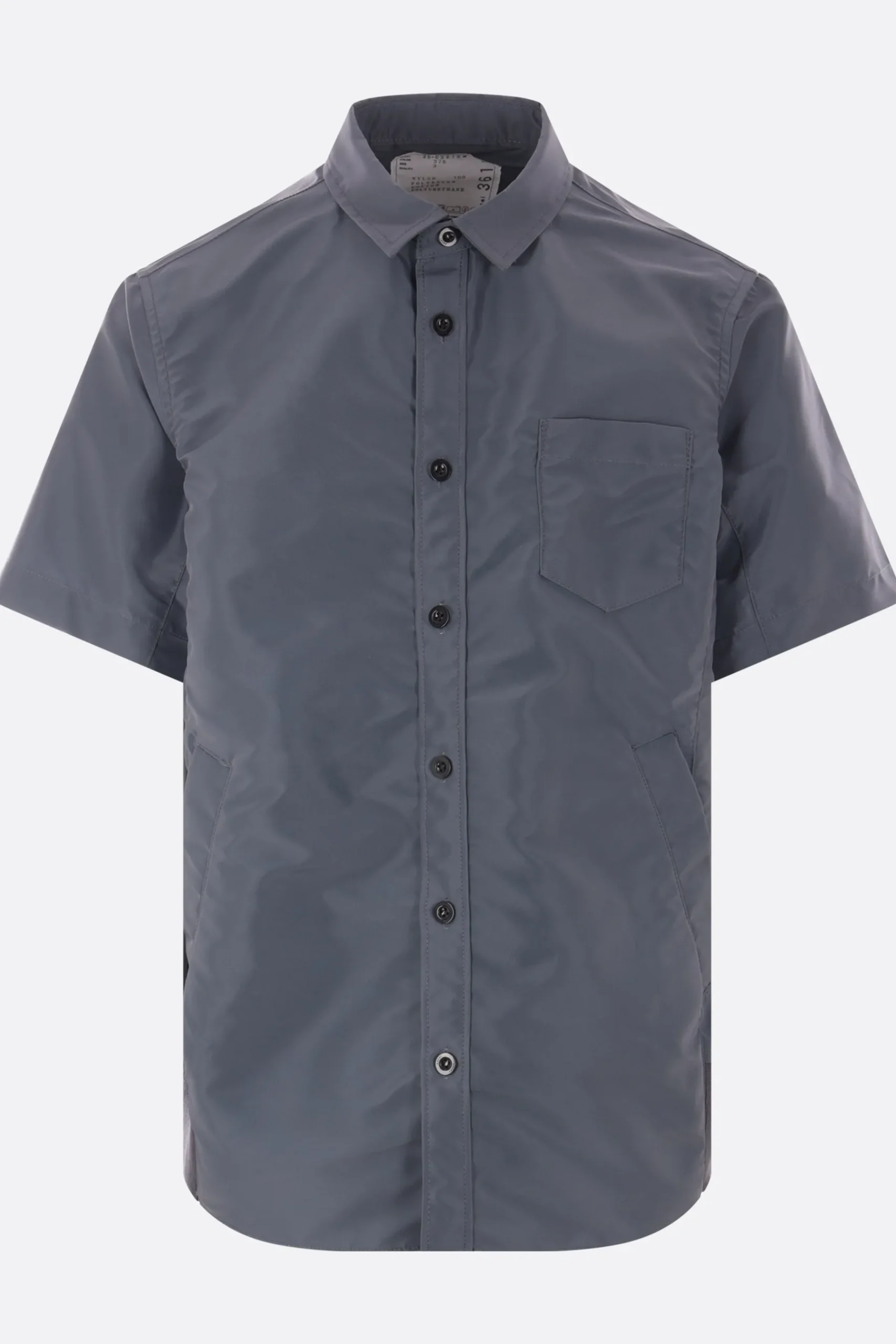 SACAI twill short-sleeve shirt