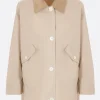 Women THOM BROWNE typewriter cloth gardening coat