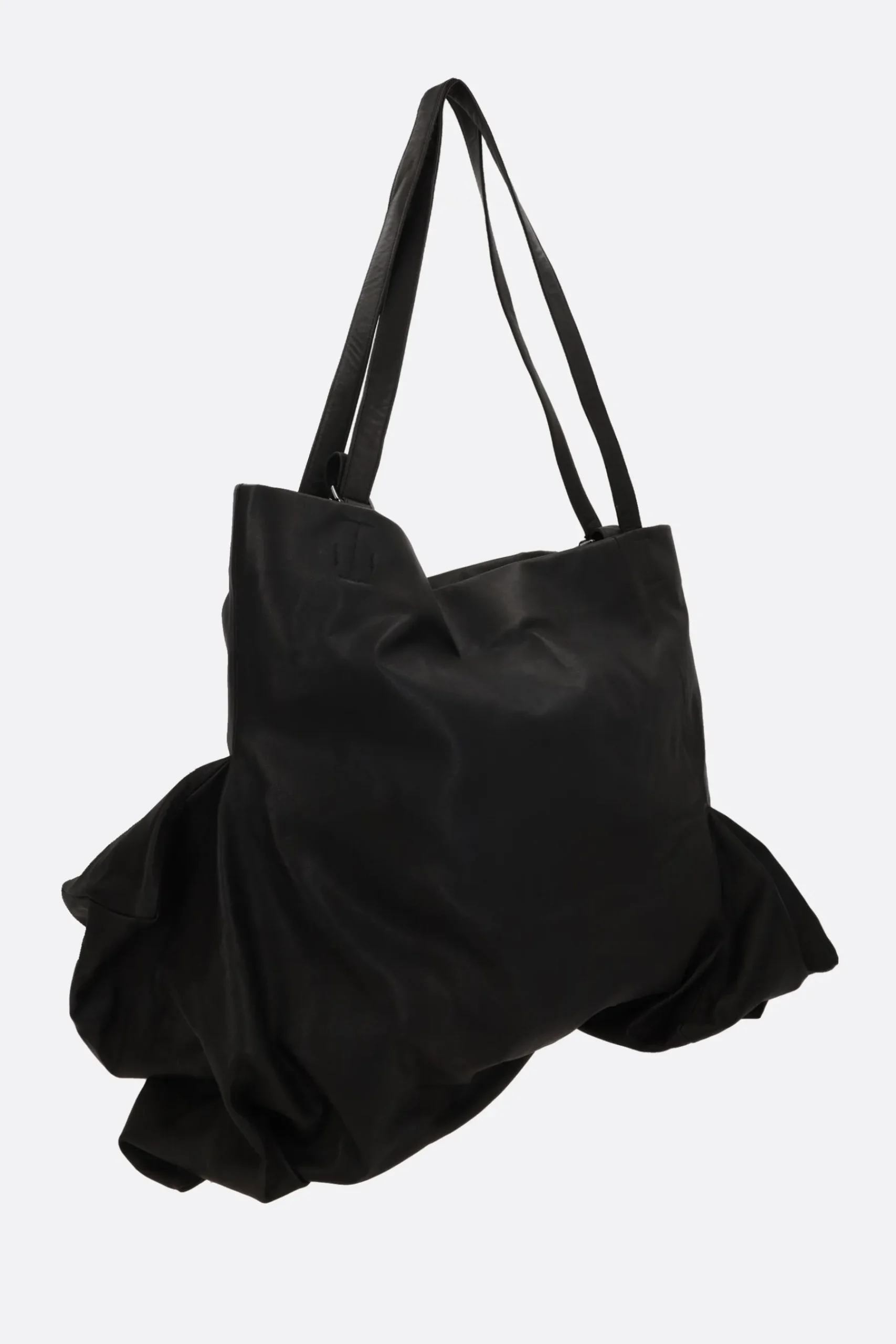Women DISCORD YOHJI YAMAMOTO Unevenness tote bag in grainy leather