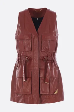 Women CHLOÉ utilitarian vest in leather