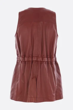 Women CHLOÉ utilitarian vest in leather
