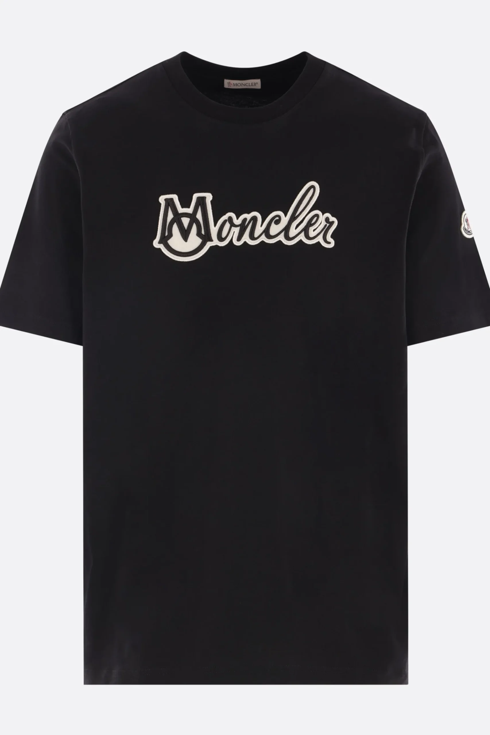 MONCLER Varsity Logo patch cotton t-shirt