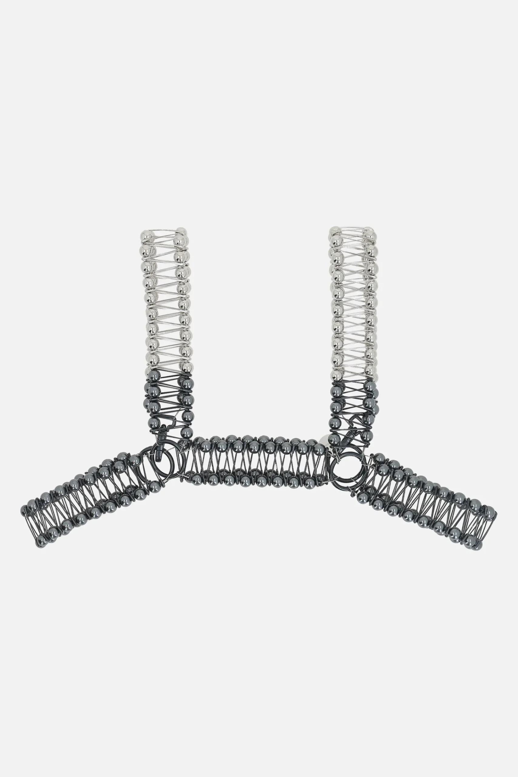 Women NOIR KEI NINOMIYA vest with metal spheres and safety pins