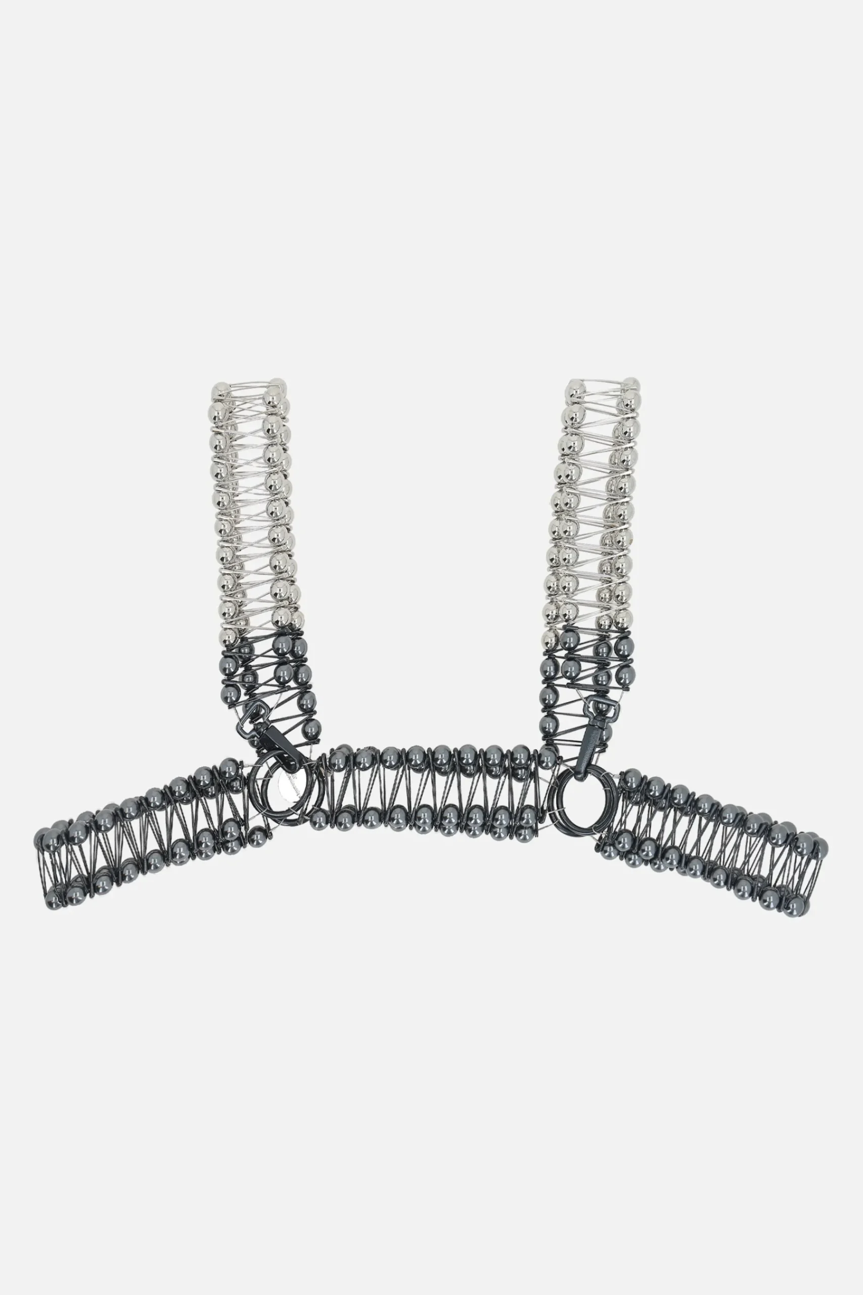 Women NOIR KEI NINOMIYA vest with metal spheres and safety pins