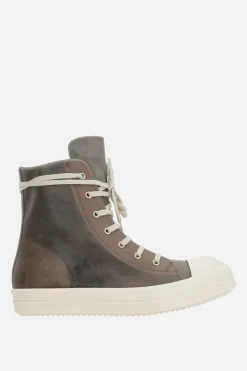 RICK OWENS Vintage high-top sneakers in vintage leather