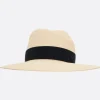 Women MAISON MICHEL Virginie straw fedora hat