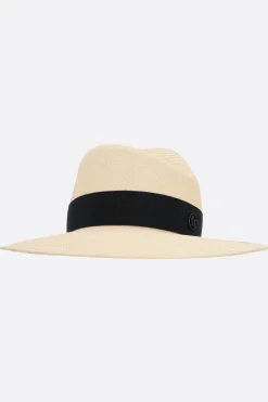 Women MAISON MICHEL Virginie straw fedora hat