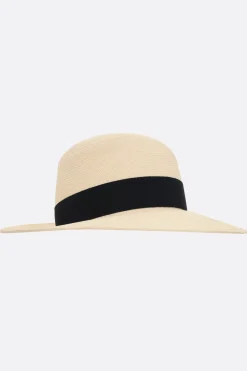Women MAISON MICHEL Virginie straw fedora hat