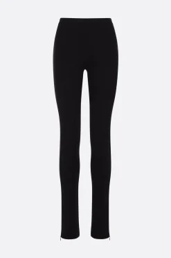 Women TOTEME viscose blend zip leggings