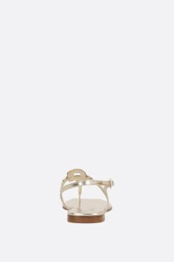 Women ROGER VIVIER Viv' By The Sea sandals in metallic leather