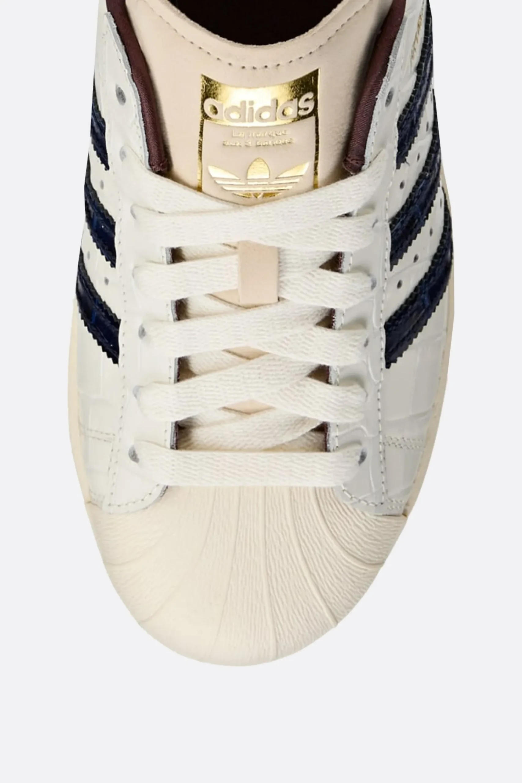 ADIDAS X WALES BONNER Wales Bonner Superstar sneakers in crocodile embossed leather