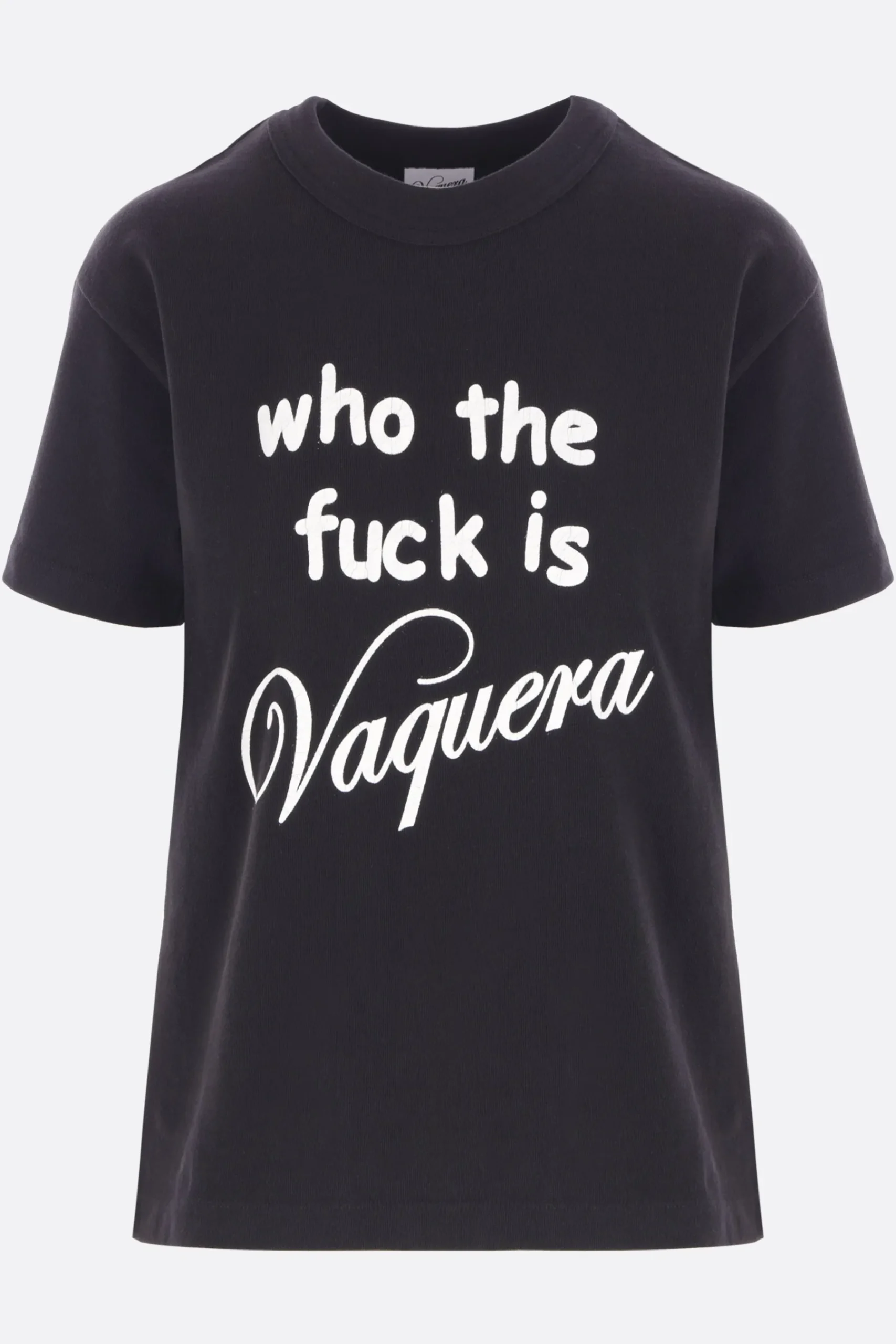 Women VAQUERA Who TF t-shirt in cotton