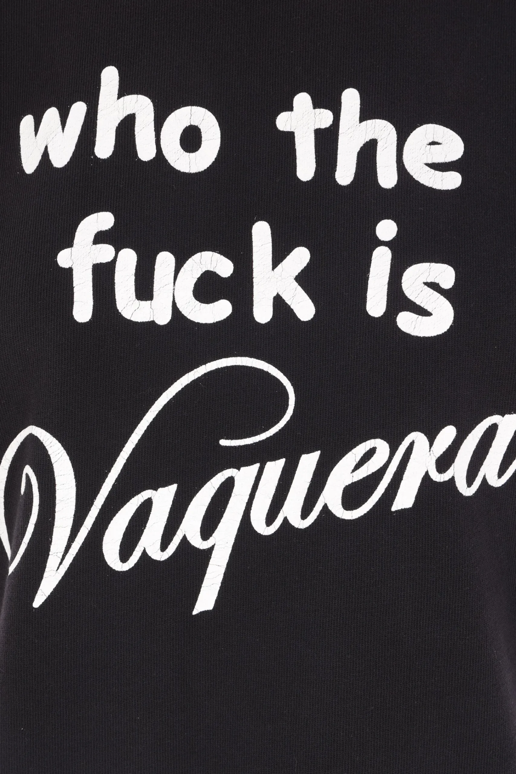 Women VAQUERA Who TF t-shirt in cotton