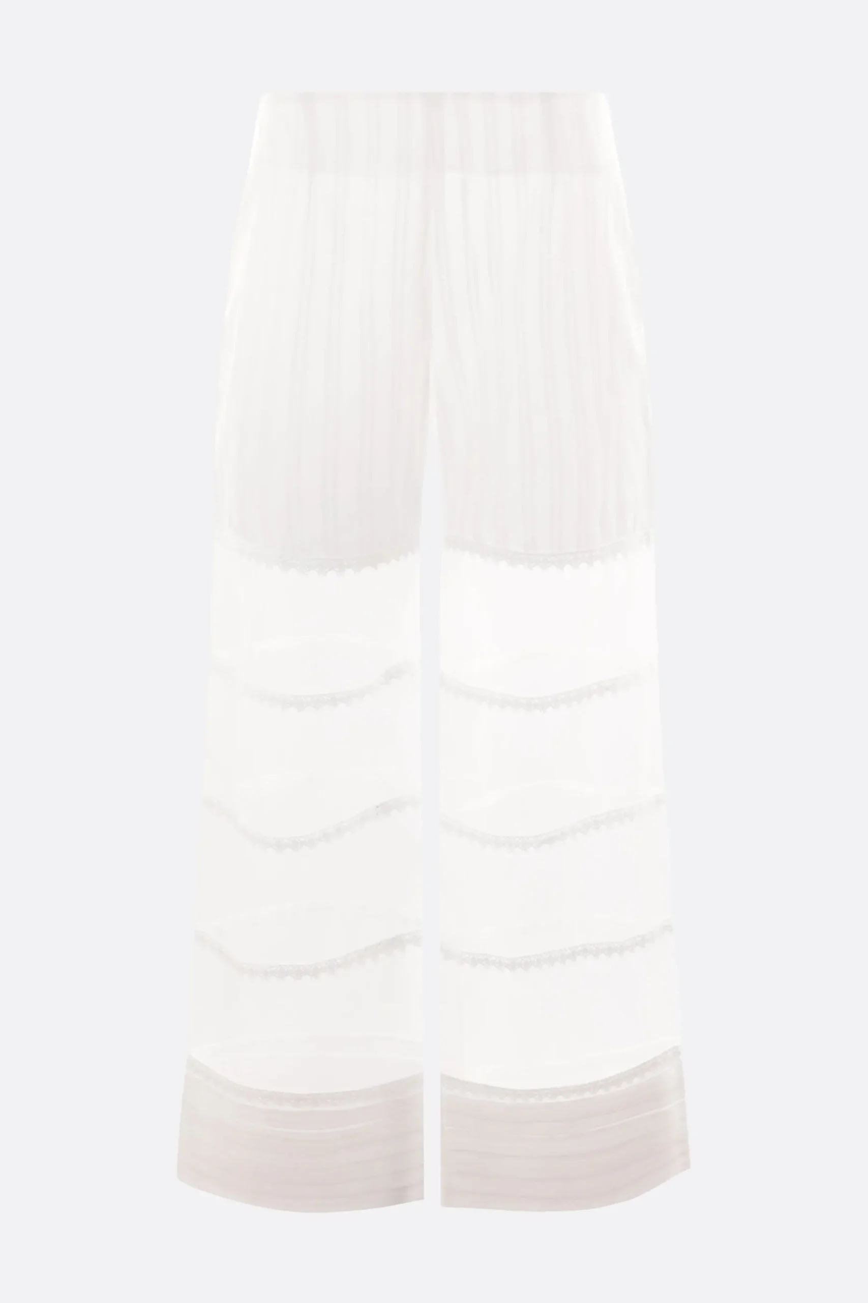 Women ROISIN PIERCE wide-leg cotton and organza trousers