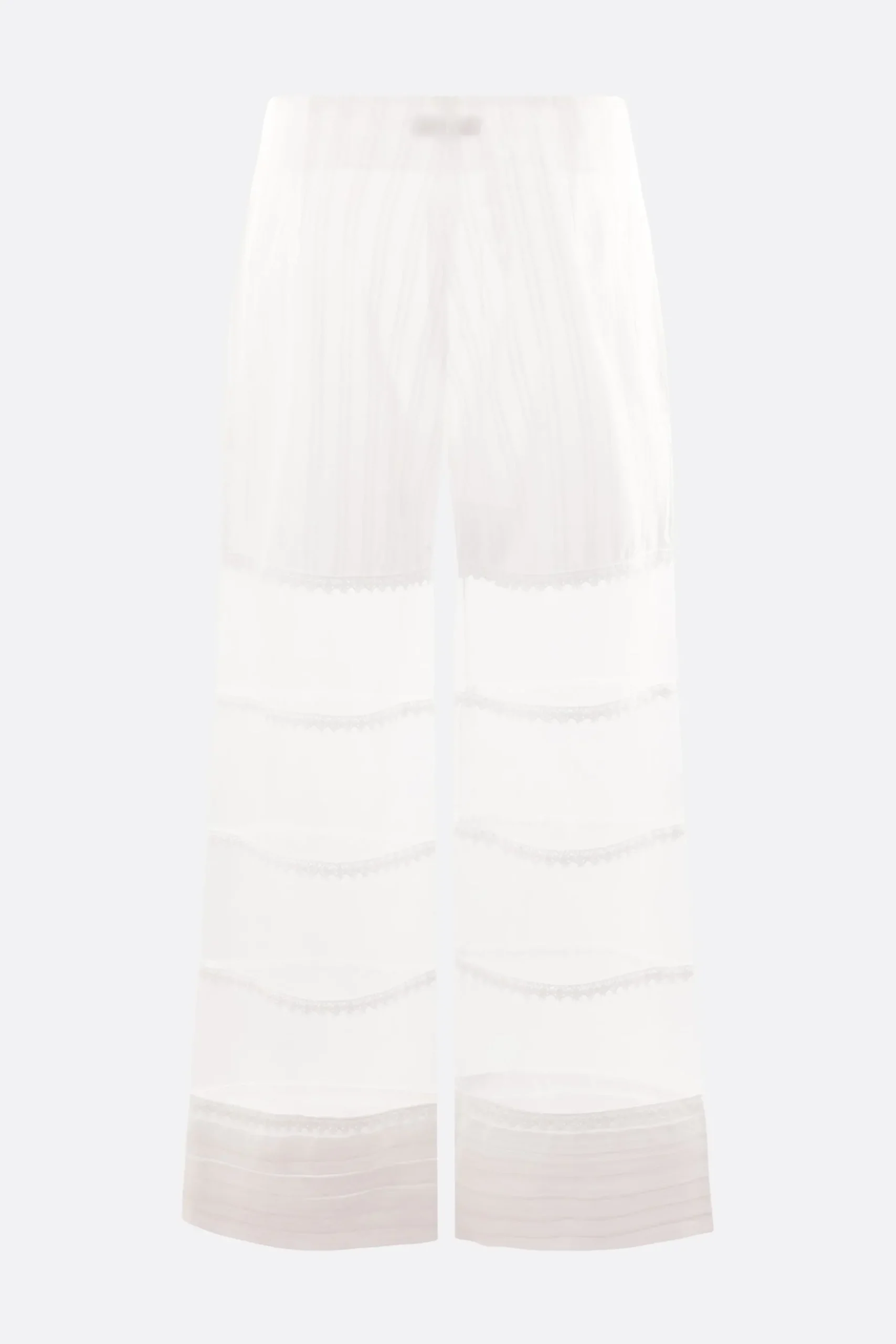 Women ROISIN PIERCE wide-leg cotton and organza trousers