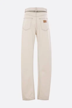 Women MM6 wide-leg jeans in denim