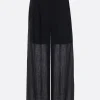 Women YEHUAFAN wide-leg trousers in canvas