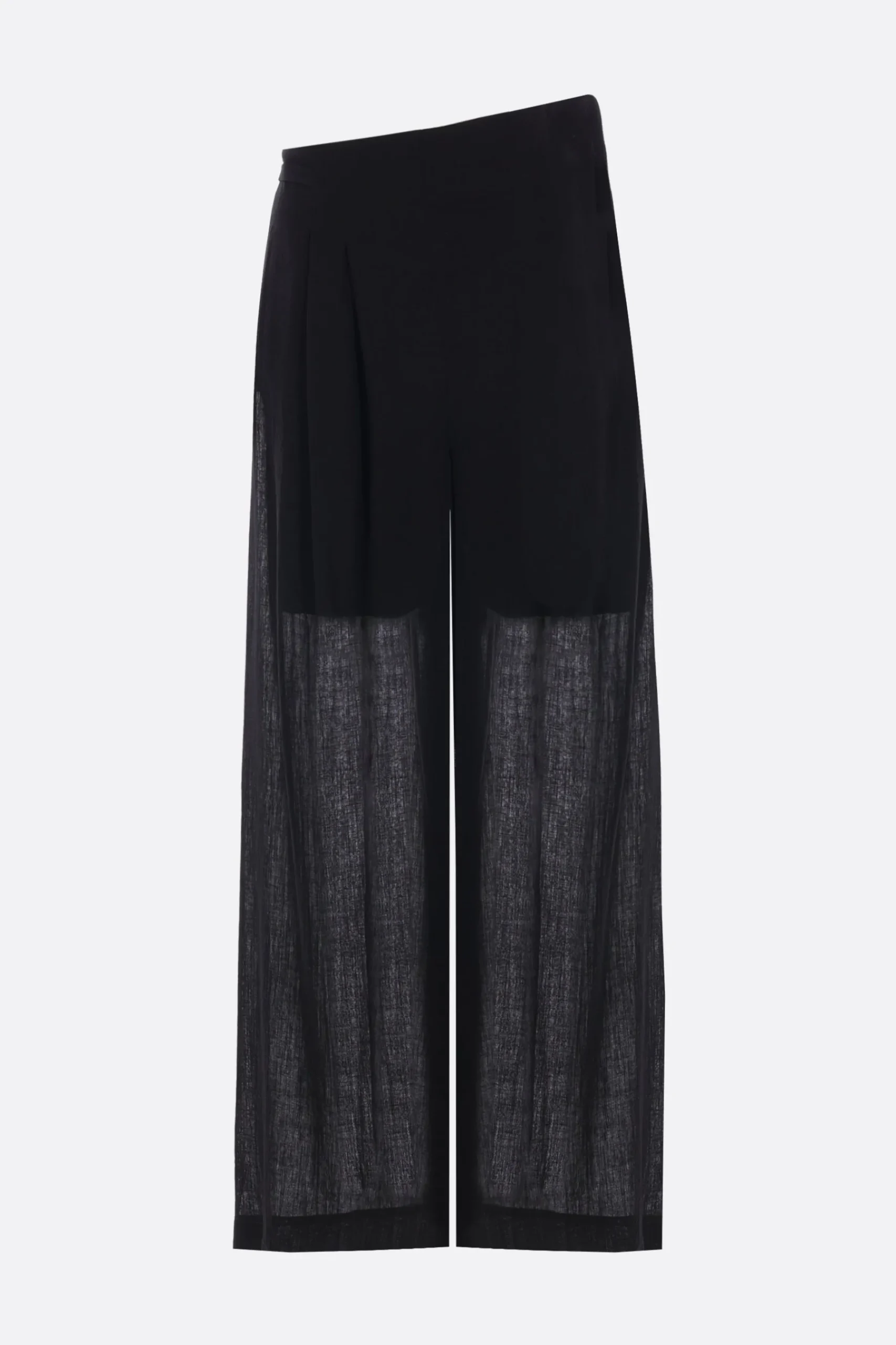 Women YEHUAFAN wide-leg trousers in canvas