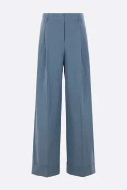 Women ALBERTO BIANI wide-leg trousers in cotton