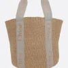 Women CHLOÉ Woody large fair-trade paper handbag