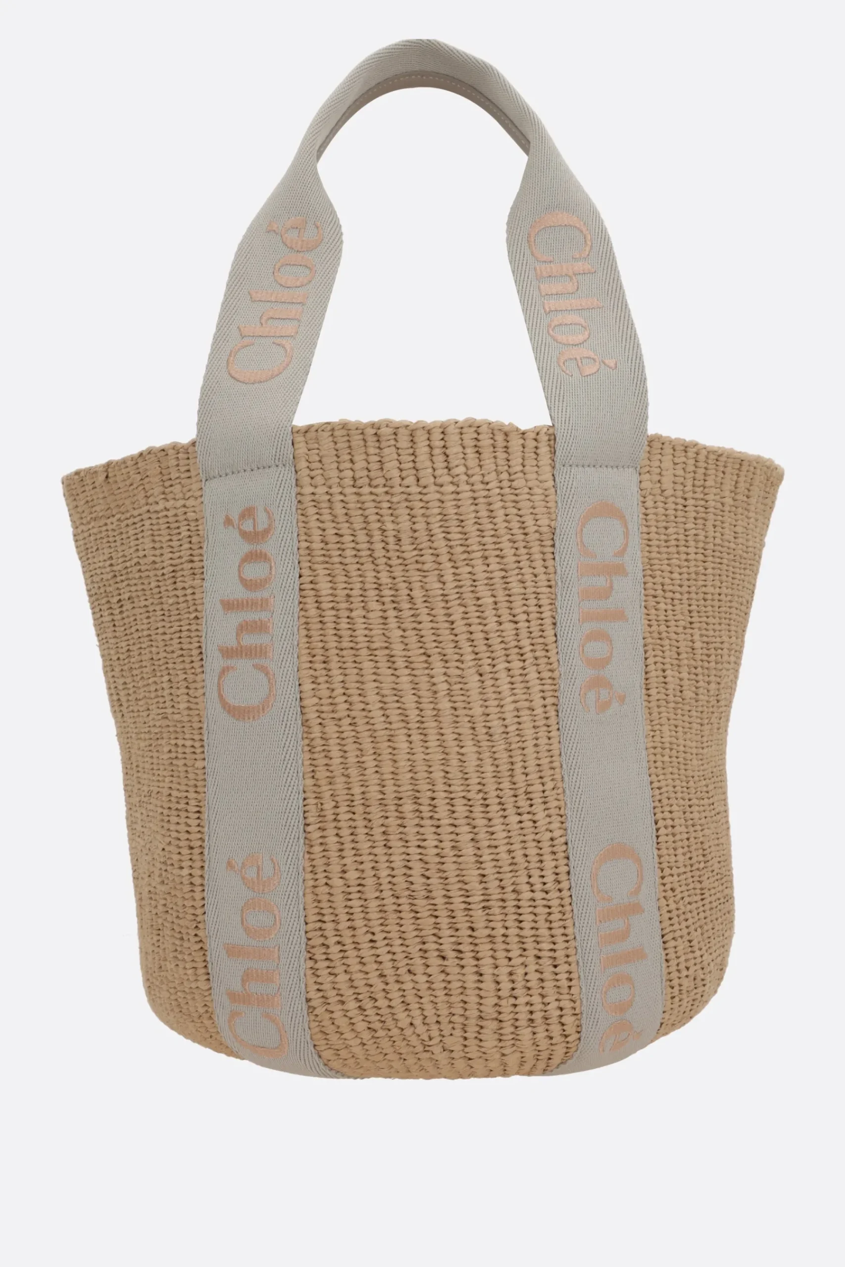 Women CHLOÉ Woody large fair-trade paper handbag
